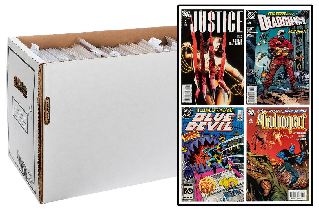 Lot of 14 Comic Boxes of Miscellaneous Comic Books. (1 of 7)