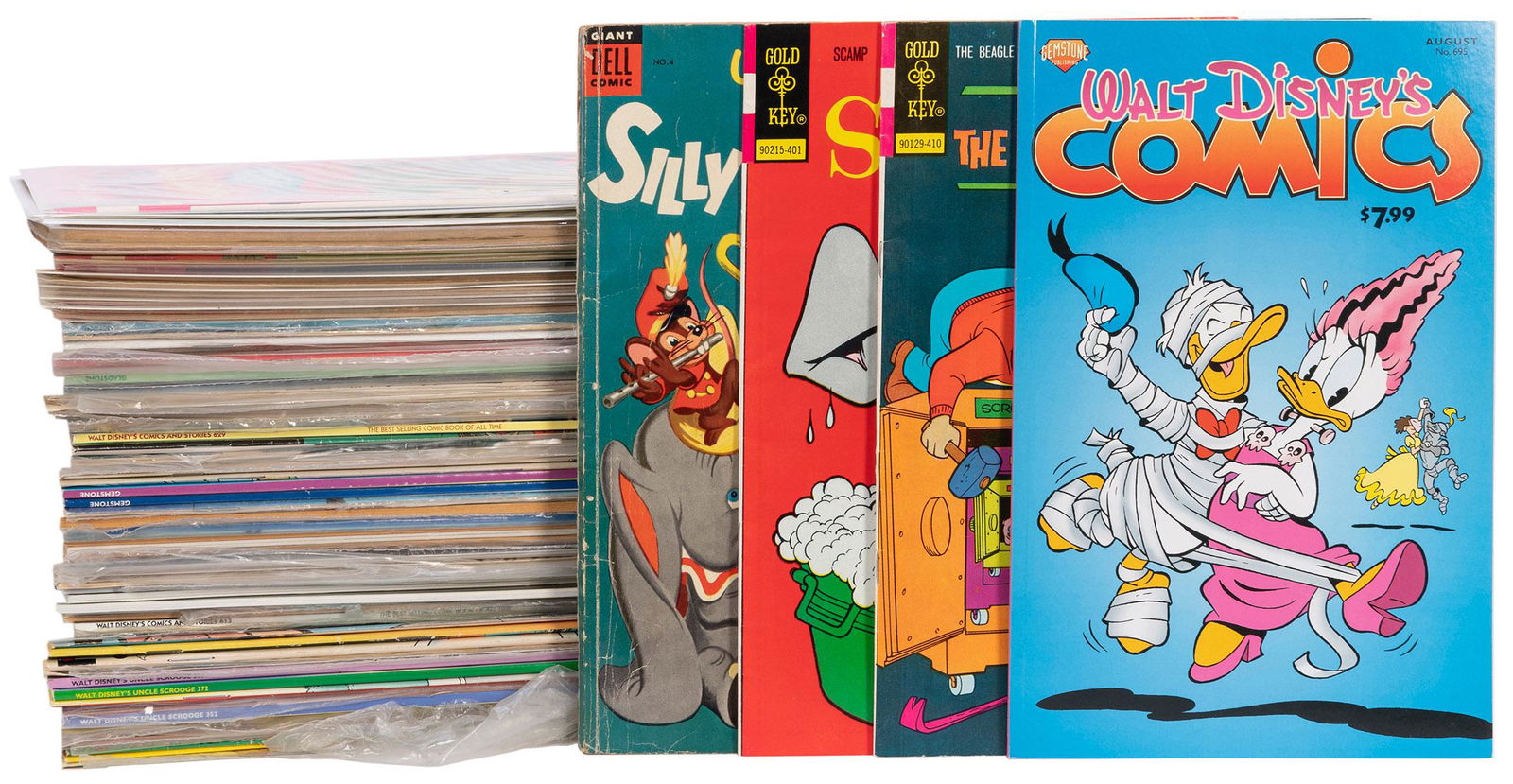 Lot of 6 Boxes of Disney Comics. 1950s-1980s. (1 of 2)