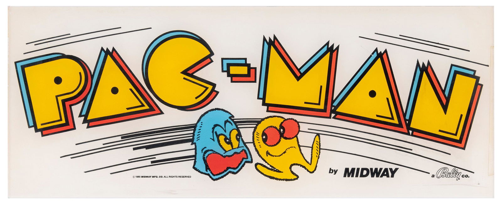 Pac-Man Video Arcade Marquee Sign. Midway/Bally, 1980. (1 of 1)