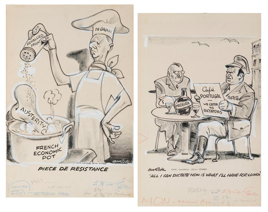 BURCK, Jacob (American [born Poland], 1907-1982). Pair (1 of 1)