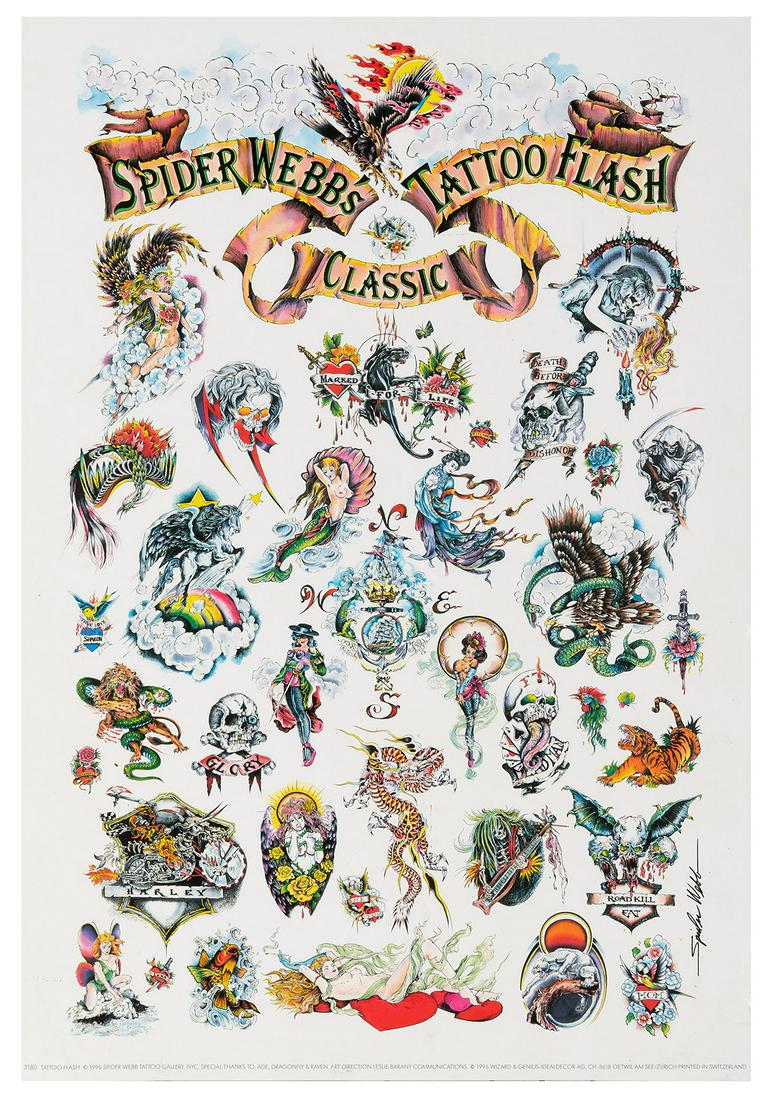 Spider Webb’s Tattoo Flash Posters (5). Zurich: (1 of 1)
