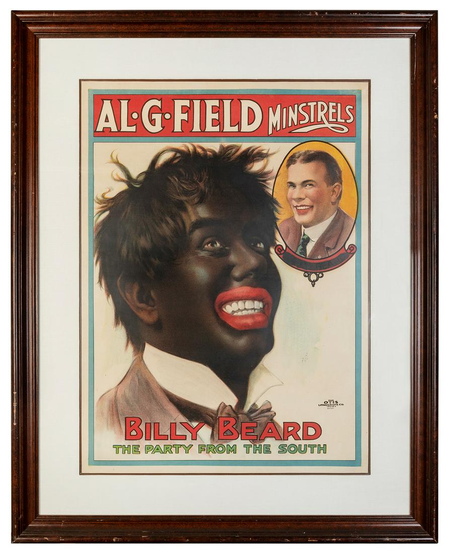 [MINSTRELSY]. Al. G. Fields Minstrels / Billy Beard / (1 of 1)