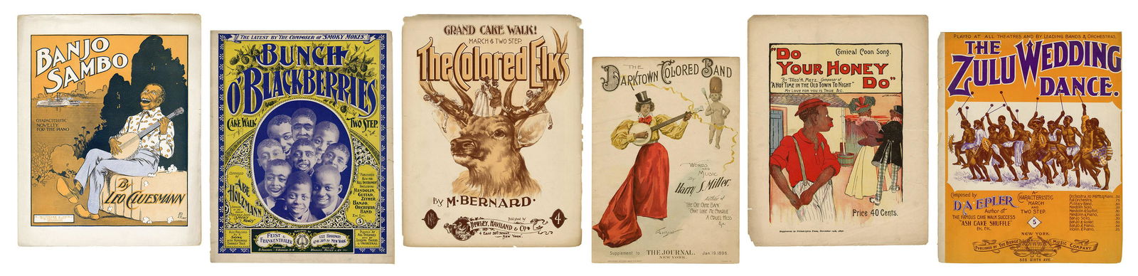 A large group of sheet music, including many Black (1 of 7)