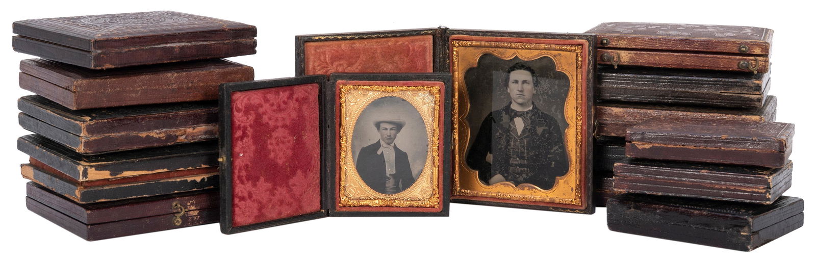 Collection of daguerreotypes and ambrotypes. 12 (1 of 6)