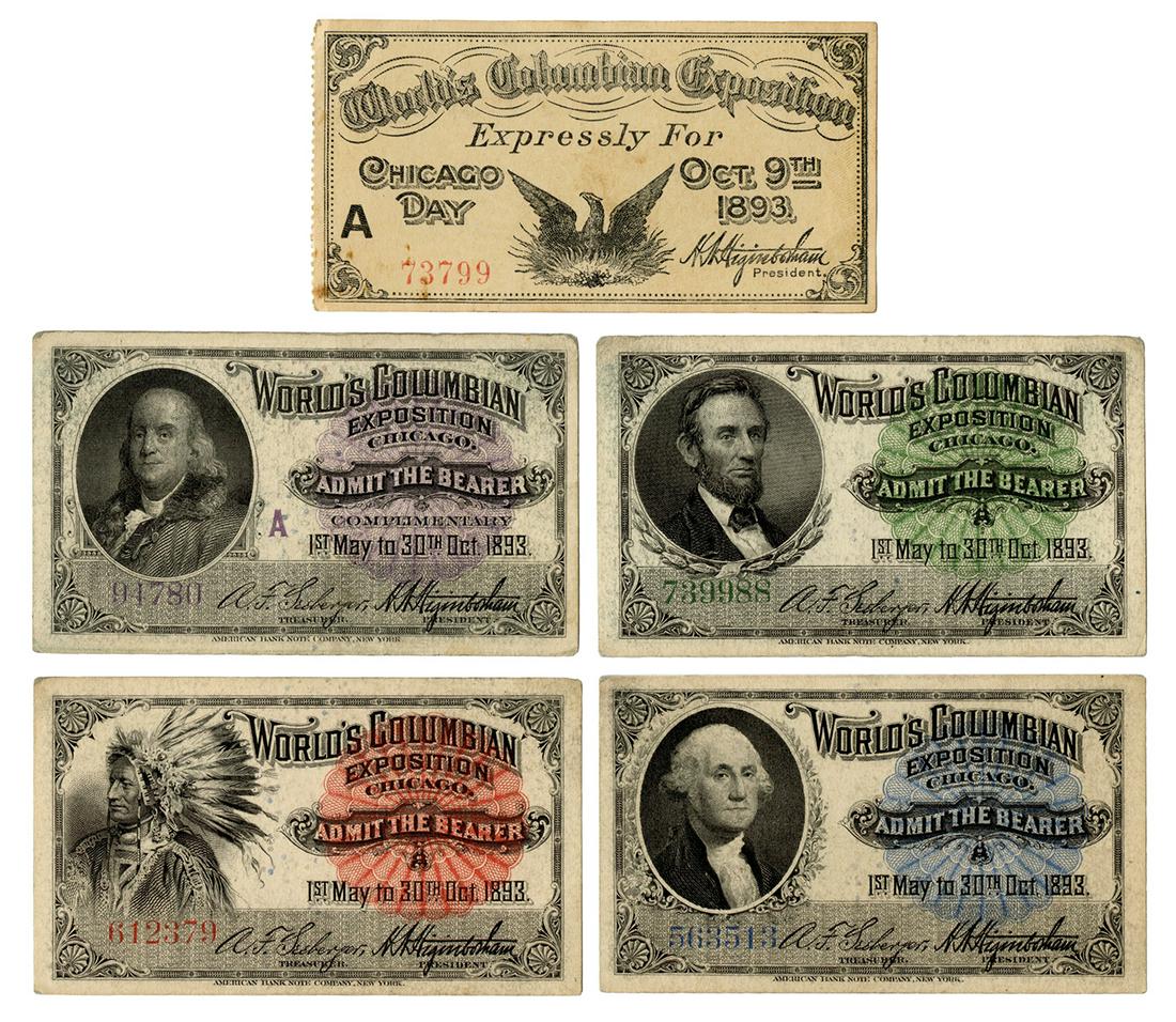 Chicago 1893 World’s Columbian Exposition Tickets (1 of 1)