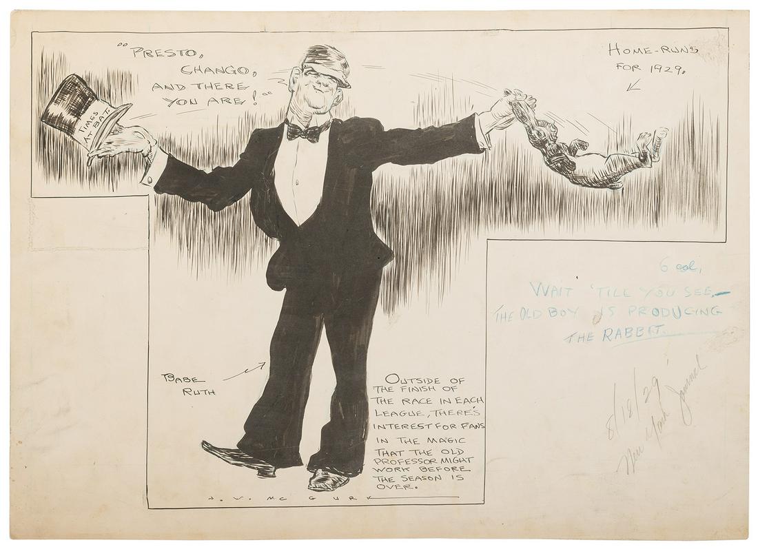 [BASEBALL]. McGURK, J.W. (1886-1939). Original Babe (1 of 3)