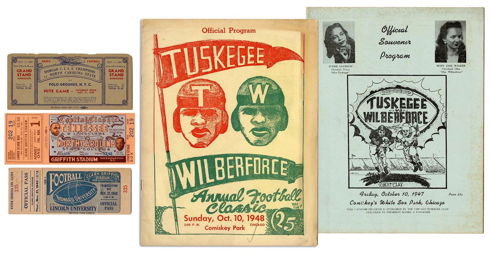 [FOOTBALL]. A group of African American college (1 of 1)