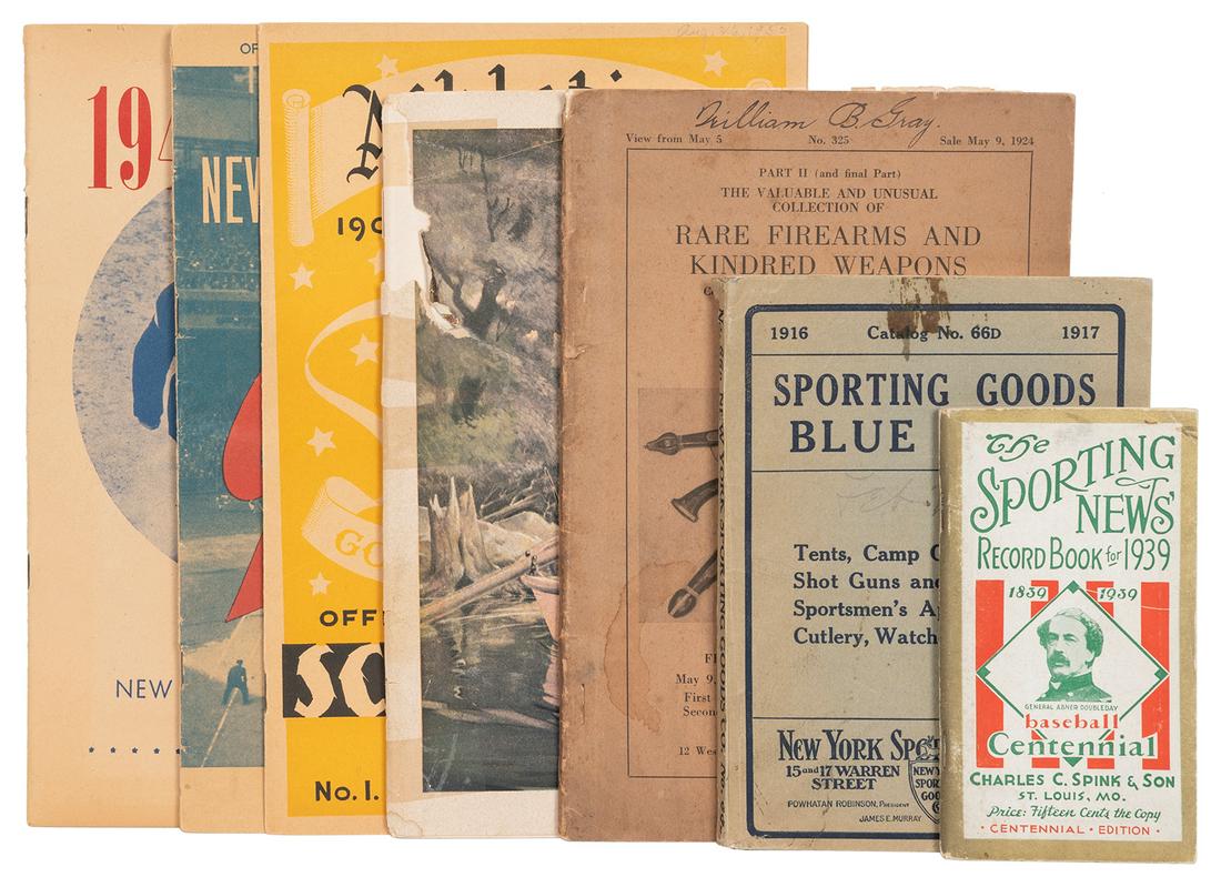 [SPORTS]. A group of 7 booklets relating to baseball, (1 of 1)