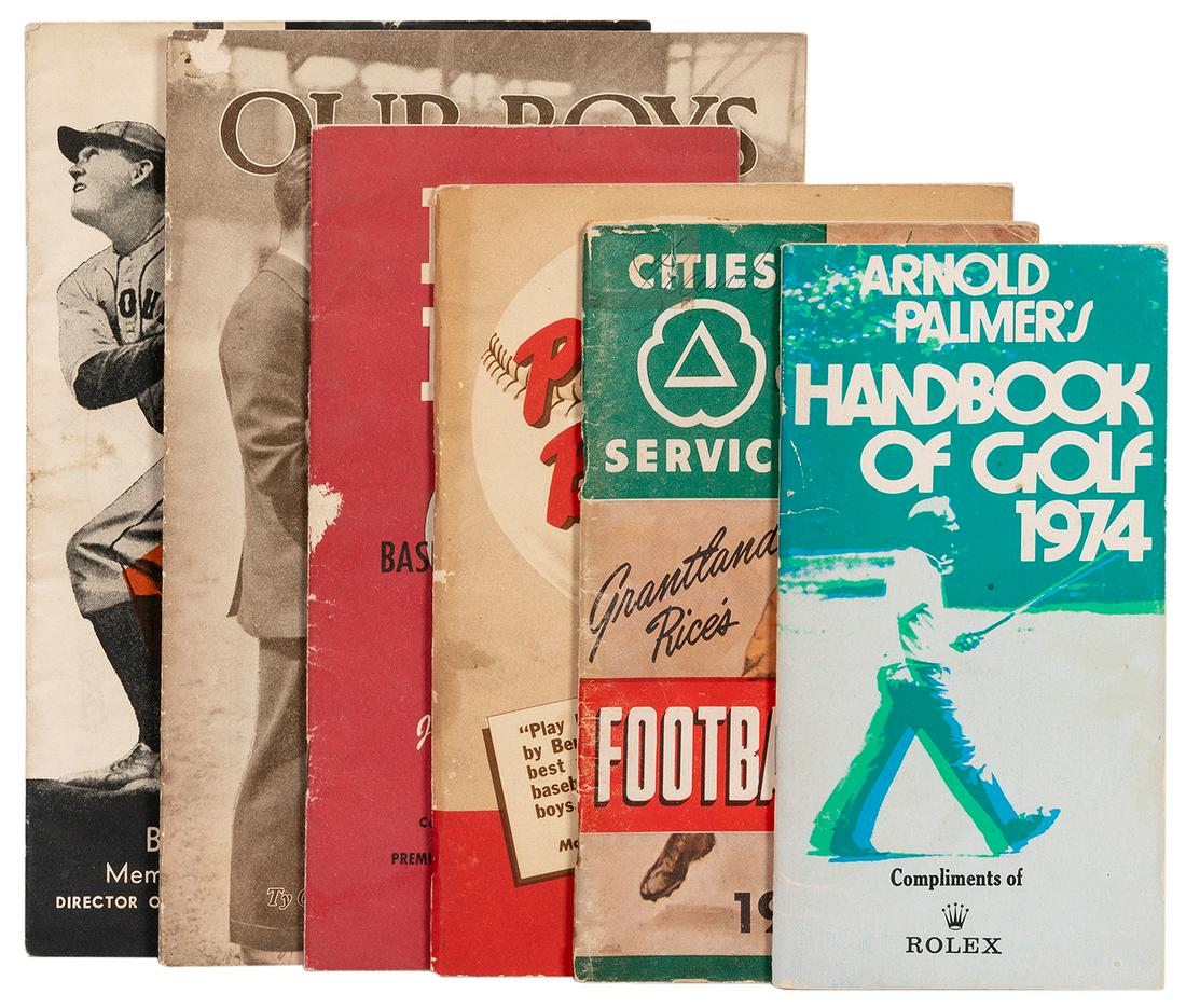 [SPORTS PERIODICALS]. A group of 6 sports pamphlets and (1 of 1)
