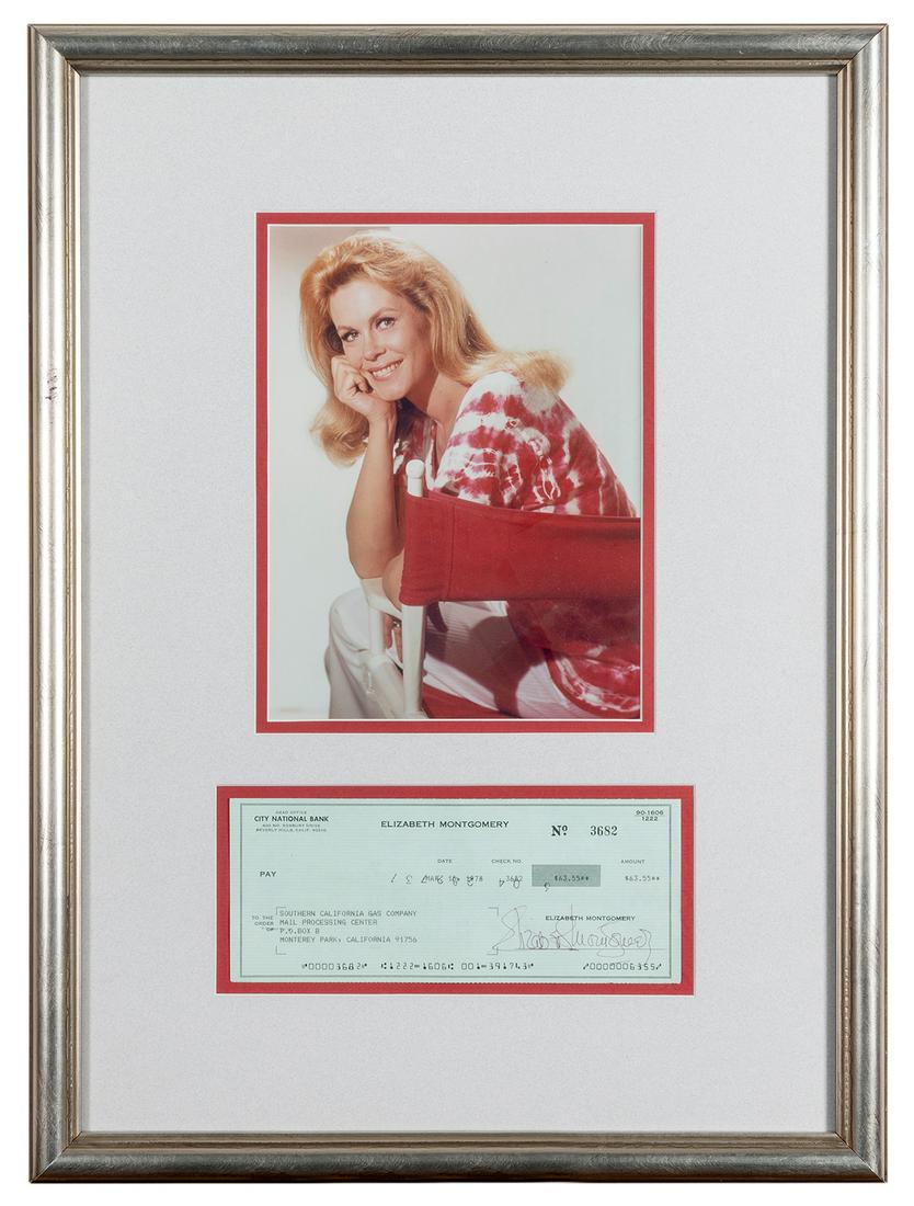 MONTGOMERY, Elizabeth (1933–1995). Signed (1 of 2)