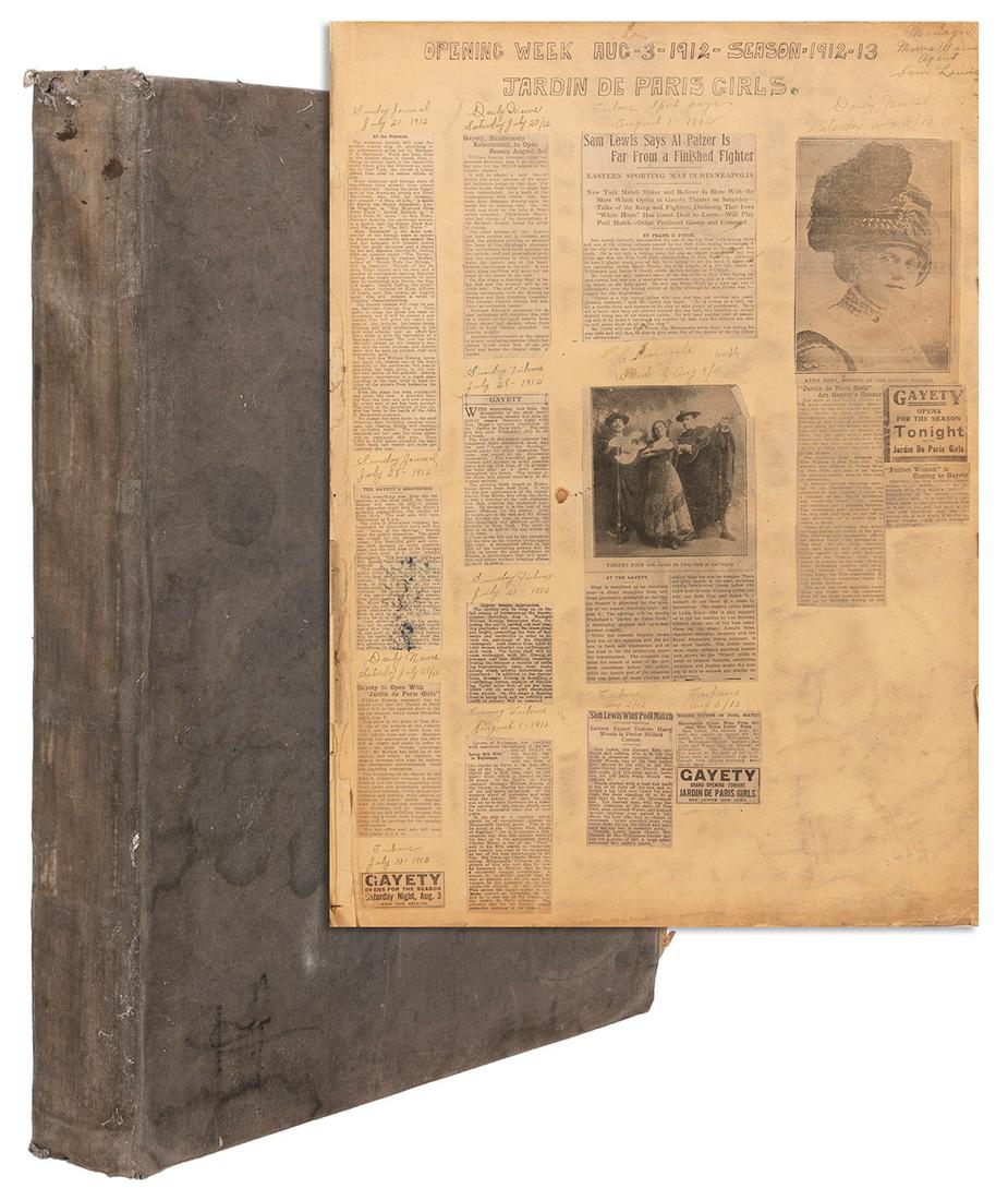 [BURLESQUE]. Scrapbook of Gayety Theatre clippings and (1 of 5)