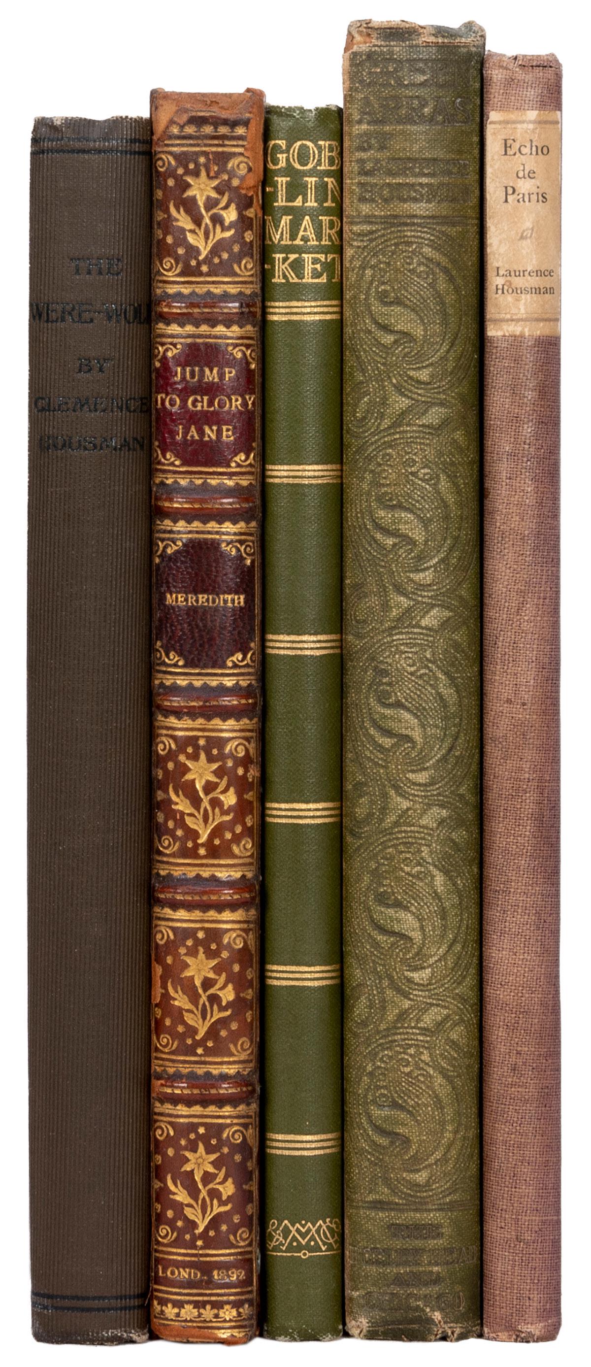 [HOUSMAN, Laurence (1865-1959)]. A group of 5 books by (1 of 7)