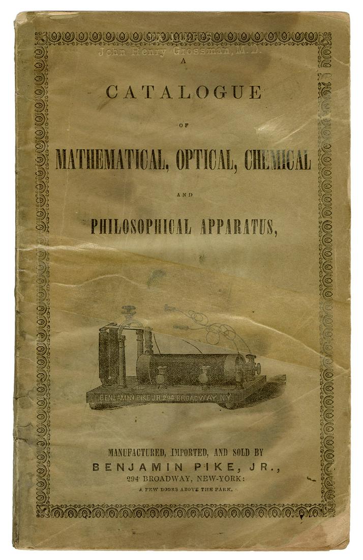 PIKE, Benjamin Jr. A Price Catalogue of Mathematical, (1 of 2)