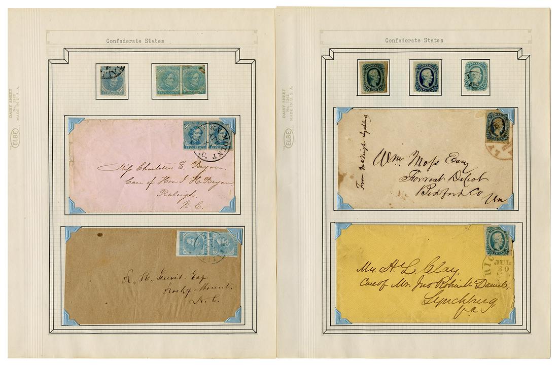 Confederate States Collection, Covers and Stamps. (1 of 1)
