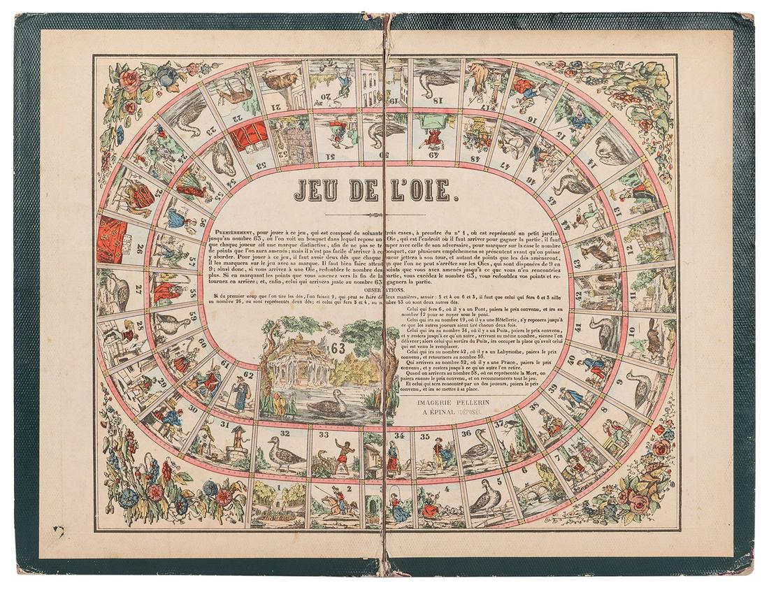[GAME OF GOOSE]. Jeu de L’Oie. France, ca. 1890s. (1 of 1)