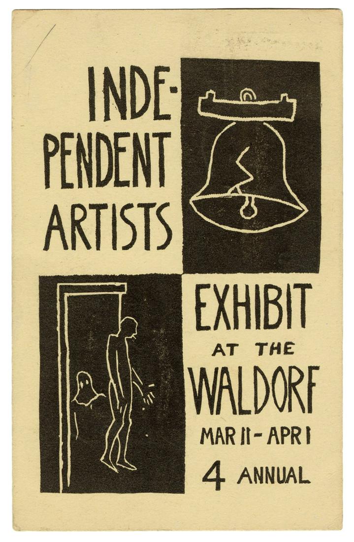 DAVIS, Stuart (1892-1964). Autograph Postcard Signed: DAVIS, Stuart (1892-1964). Autograph Postcard Signed (“Stuart Davis”) to art critic Henry McBride. American modernist artist‘s manuscript message in ink, on a postcard for the Indepe