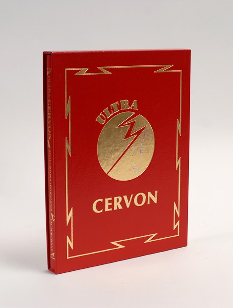 Cervon, Bruce and Stephen Minch. Ultra Cervon: Cervon, Bruce and Stephen Minch. Ultra Cervon. Tahoma, 1990. Bright red leather stamped in gold with matching slipcase. Number 50 of the publisher's limited deluxe edition. Illustrated with photograph