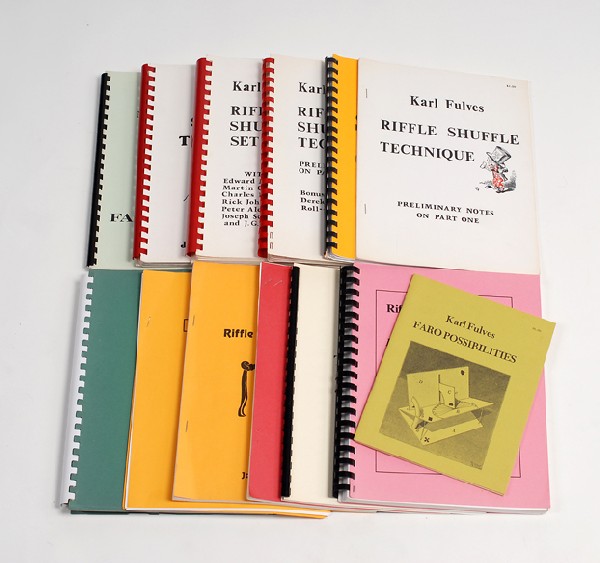 12 Fulves publications re: riffle & faro shuffles