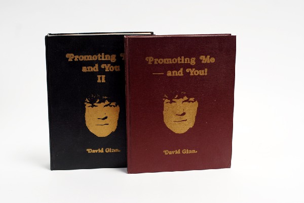 Ginn, David. Promoting Me – and You Vols. I and II: Ginn, David. Promoting Me – and You Vols. I and II. Norcross, 1979 – 1983. Each from the publisher's limited, numbered editions. Both in publisher's cloth, stamped in gold. 4to. Cloth of Vol. II l