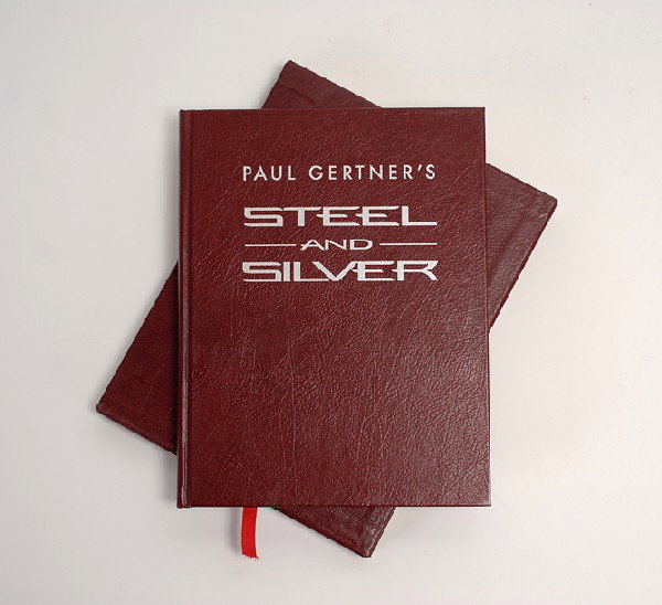 Kaufman, Richard. Steel and Silver. [Silver Spring: Kaufman, Richard. Steel and Silver. [Silver Spring], 1994. Maroon leather stamped in silver with ribbon bookmark. Being number 6 from the publisher's limited, deluxe, signed and numbered edition of fi