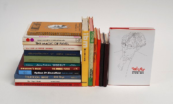 Group of 20 hardbound books about magic tricks.: [Magic Books] Group of 20 hardbound books about magic tricks. Including Abbott's Encyclopedia of Rope Tricks Vols. 1 and 2 (n.d.), Amadeo's Continental Magic (1974), Harry Anderson Wise Guy (1993; sig