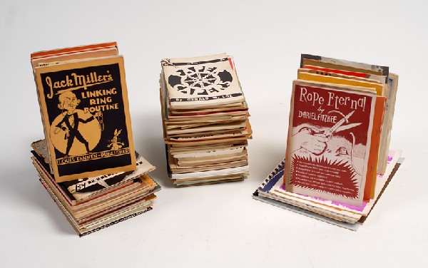 Over 140 books and manuals about magic tricks: [Magic Books] Group of over 140 books and manuals about magic tricks. Including Abbott's Magic for Magicians by Percy Abbott (1934), Advanced Magic by Ovette (1919), The Art of Body Loading and Produc