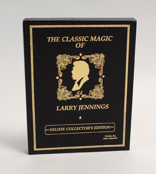 Maxwell, Mike. The Classic Magic of Larry Jennings: Maxwell, Mike. The Classic Magic of Larry Jennings. Lake Tahoe, 1986. Black leather stamped in gold with matching slipcase. Illustrated. Number 106 of the publisher's limited, deluxe edition. 4to. Ver