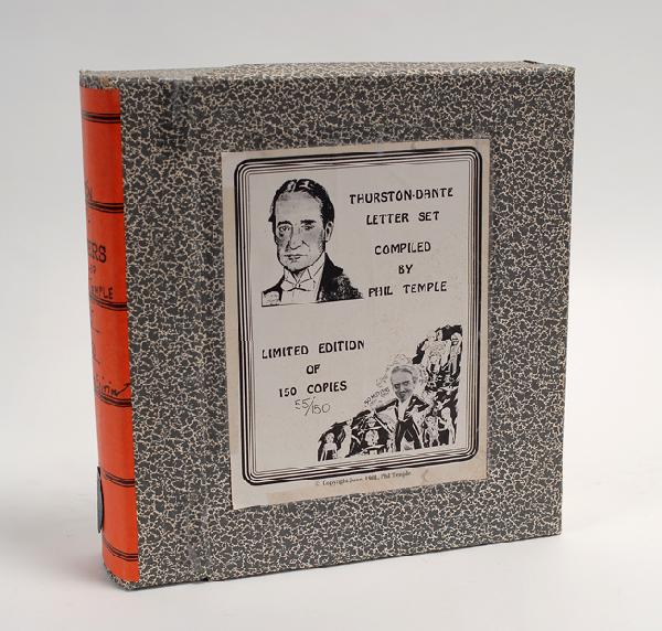 Temple, Phil (ed). The Thurston-Dante Letter Set.: Temple, Phil (ed). The Thurston-Dante Letter Set. N.p., 1981. Being the reproduction, in facsimile form, of a lengthy correspondence between two of the greatest magicians of the 20th century, Howard T
