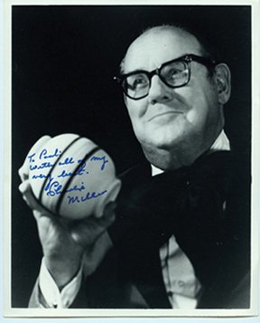 Portrait of Charlie Miller signed to Paul Fox: Miller, Charlie (Charles Earle Miller). Portrait of Charlie Miller signed and inscribed to Paul Fox. N.p., ca. 1970. A half-length portrait of Miller performing the Al Baker Rice Bowls. 8 x 10". Very 