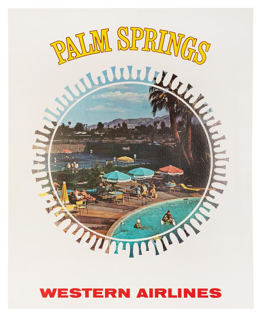 Palm Springs / Western Airlines. 1970s. Photographic (1 of 1)