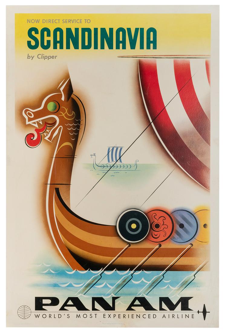 CARLU, Jean (1900–1997). Scandinavia by Clipper / (1 of 1)