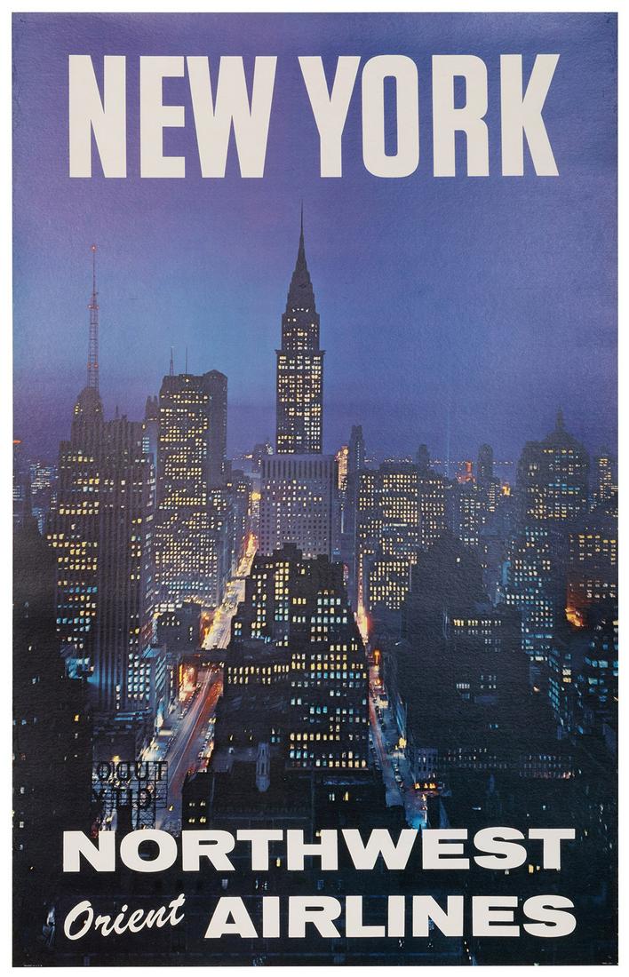 New York / Northwest Orient Airlines. 1960s. (1 of 1)