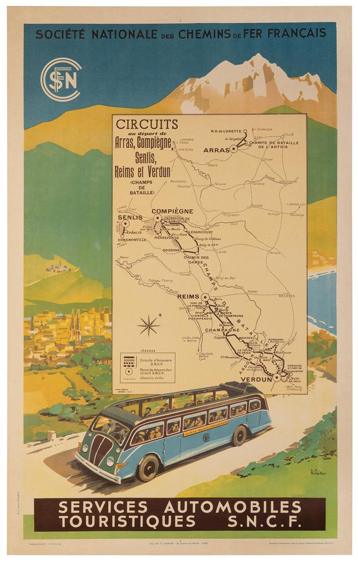 SCHEFER, Emile Andre (1876-1942). Services Automobiles (1 of 1)