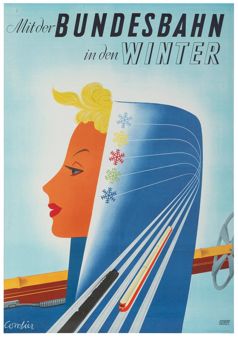 CORDIER, Eugen Maria (1903-1974). Mit Der Bundesbahn in (1 of 1)