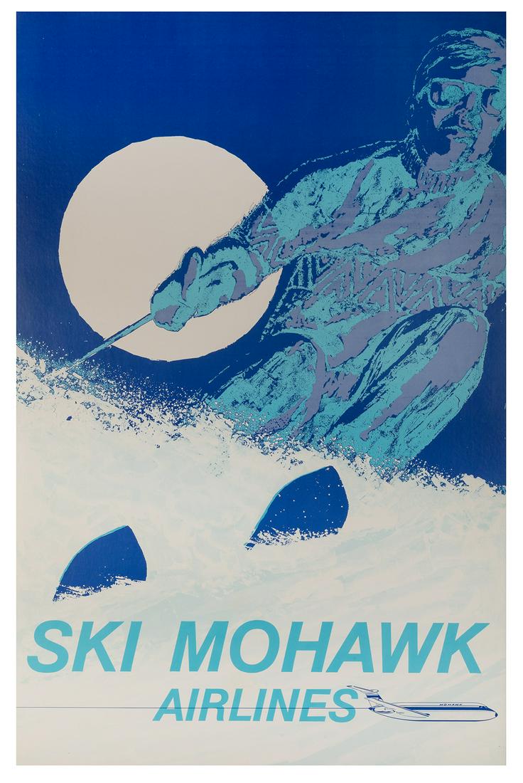 Ski Mohawk Airlines. Circa 1960s. Airline poster (1 of 1)