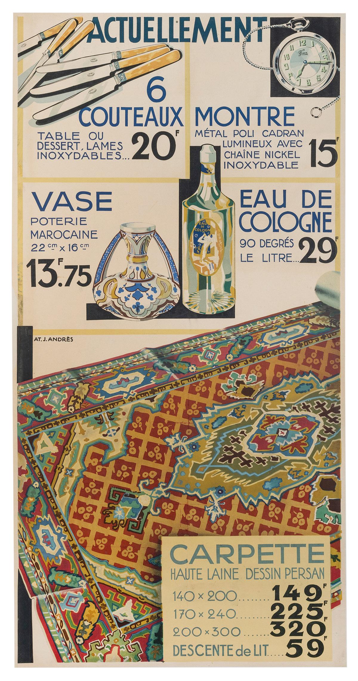 Carpette / Actuellement / 6 Couteaux / Montre / Vase / (1 of 1)