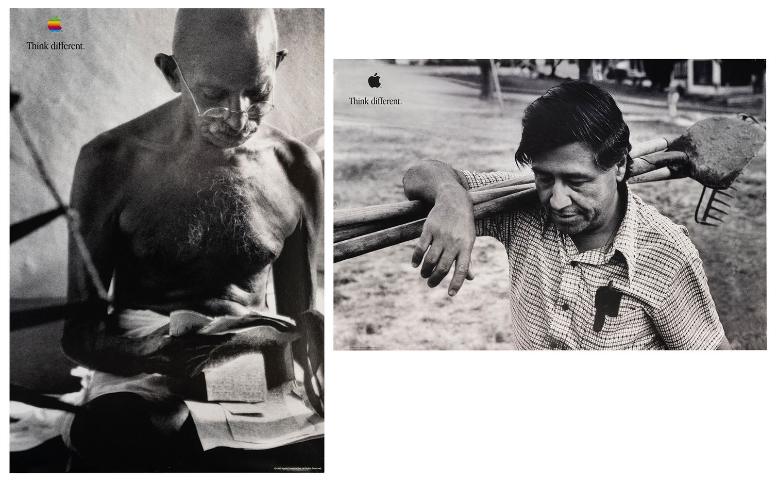 [APPLE COMPUTERS]. A pair of Apple “Think (1 of 3)