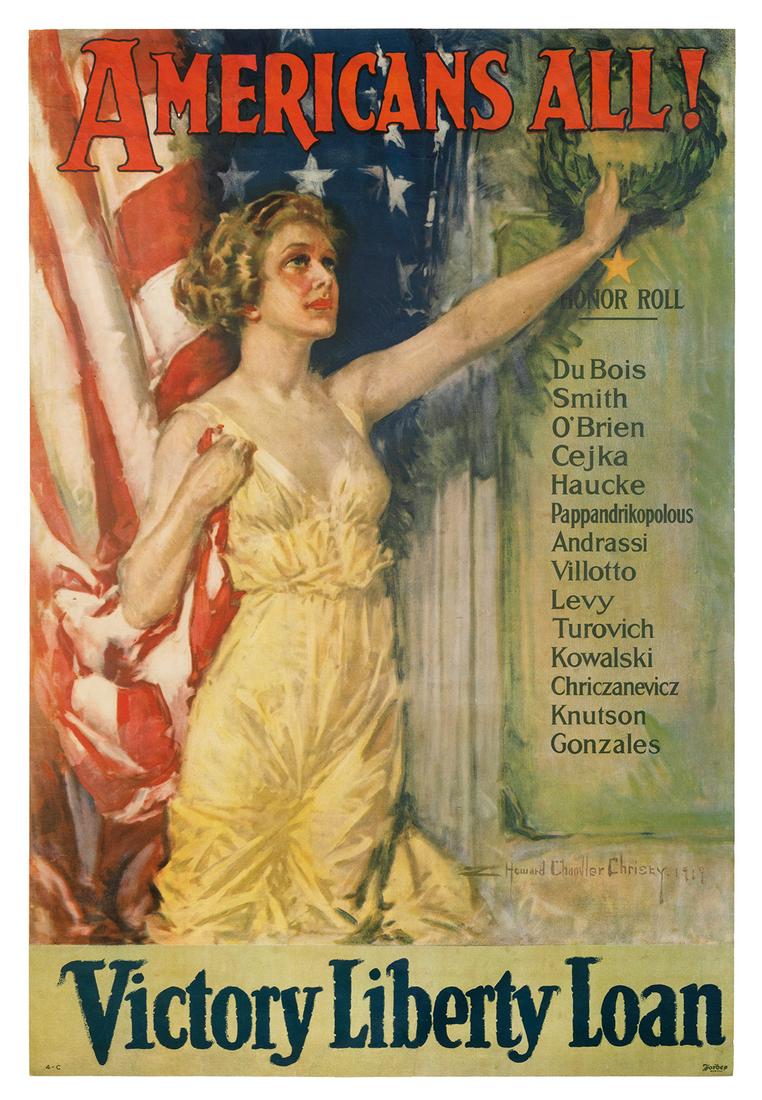 CHRISTY, Howard Chandler (1872-1952). Americans All! / (1 of 1)