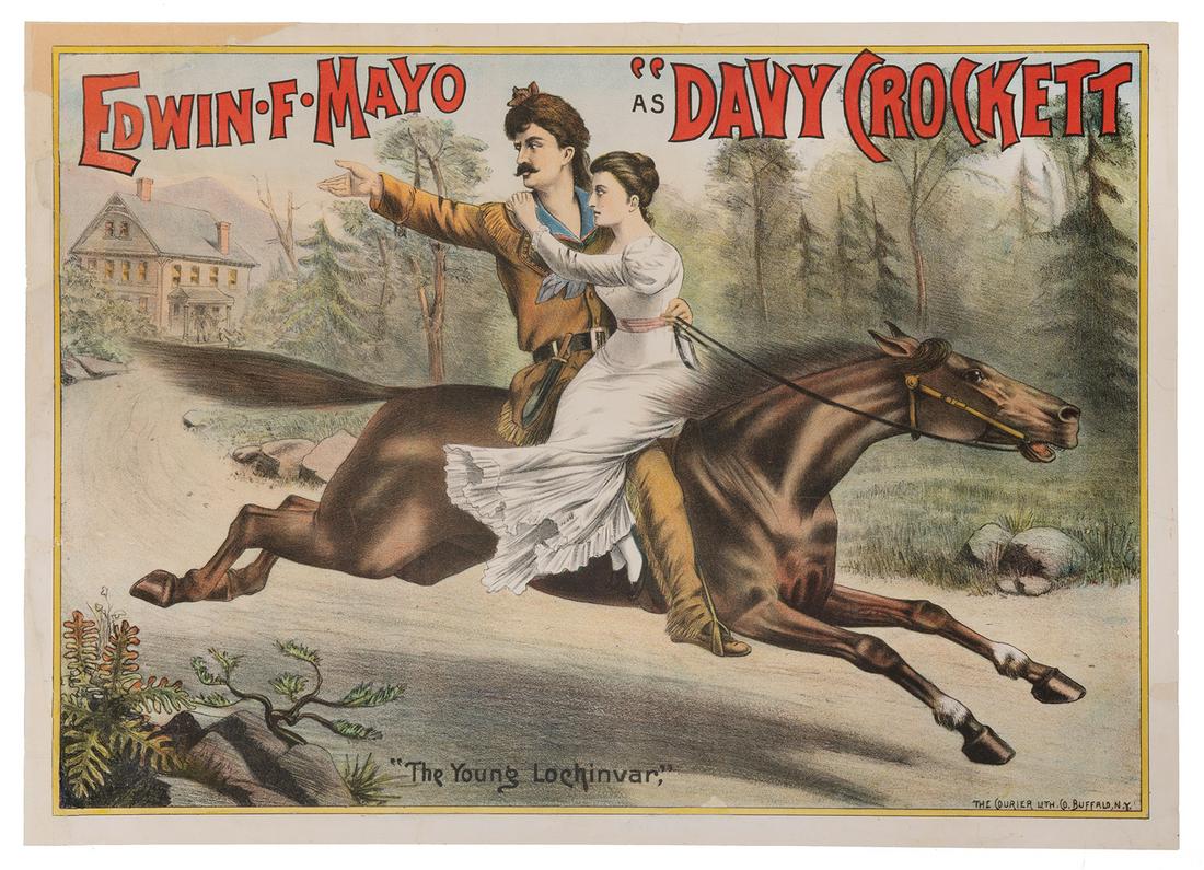 Edwin F. Mayo as Davy Crockett. Buffalo: The Courier (1 of 1)