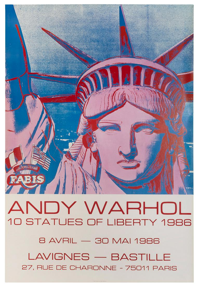 WARHOL, Andy (1928-1987). 10 Statues of Liberty. 1986. (1 of 1)