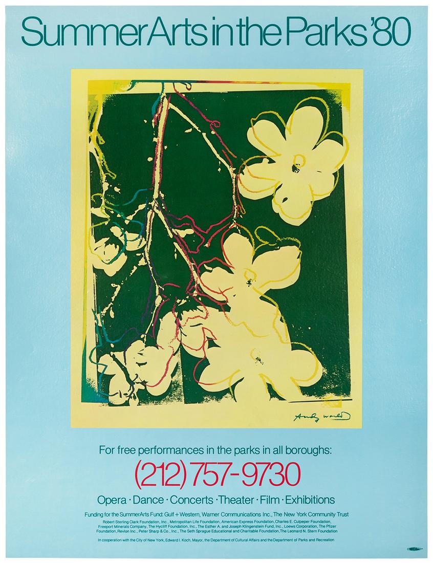 WARHOL, Andy (1928-1987). Summer Arts in the Parks (1 of 1)