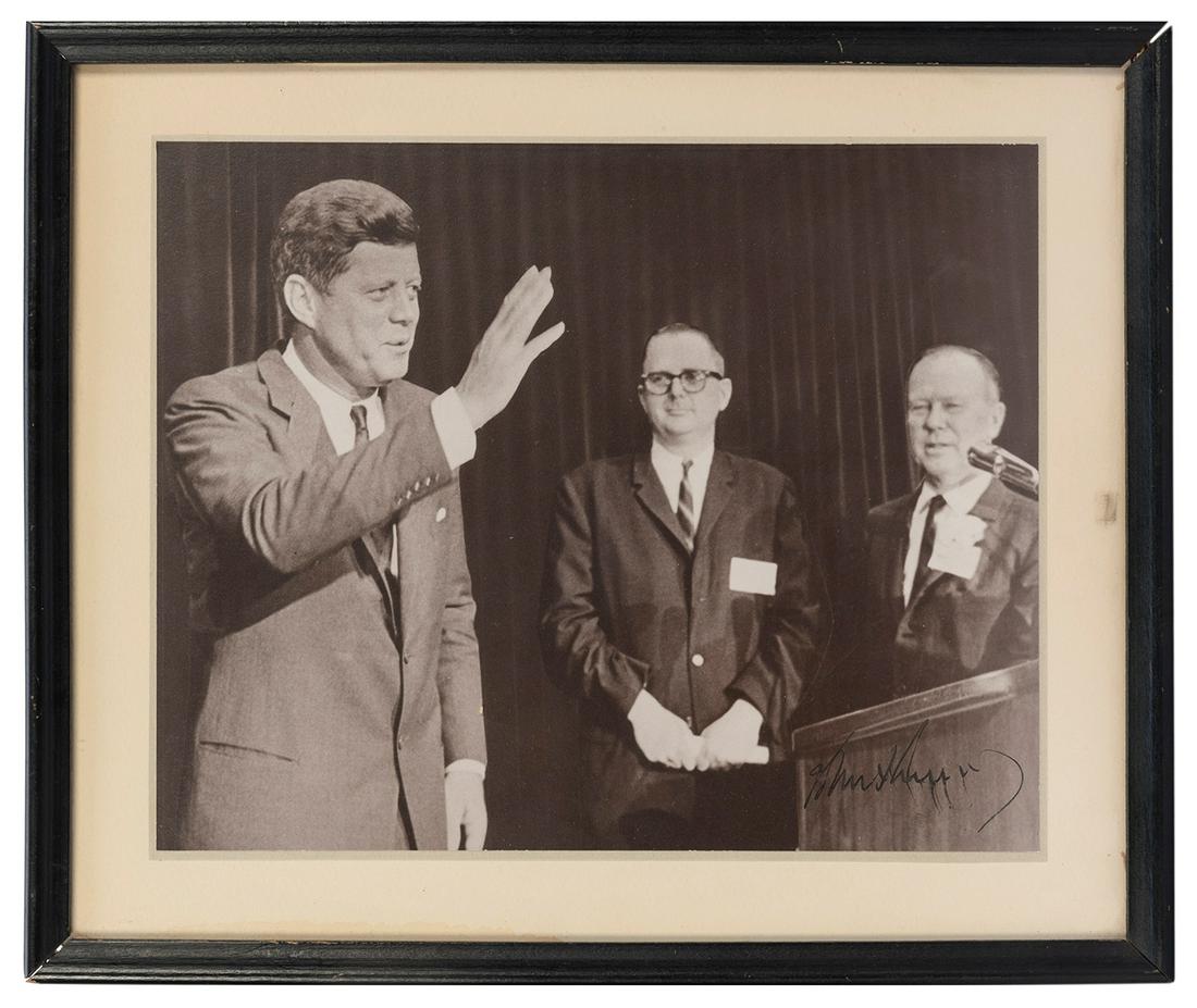 KENNEDY, John F. (1917–1963). Signed black and (1 of 1)