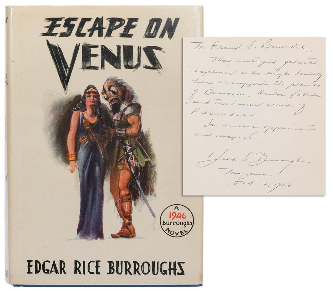 BURROUGHS, Edgar Rice (1875-1950). Escape on Venus. (1 of 4)