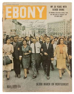 [CIVIL RIGHTS]. [KING, Dr. Martin Luther, Jr.: [CIVIL RIGHTS]. [KING, Dr. Martin Luther, Jr. (1929â€“1968)]. Ebony Magazine, May 1965. Chicago: Johnson Publishing Company, 1965. 4to. Original publisherâ€™s photographic wrappers (spine ch