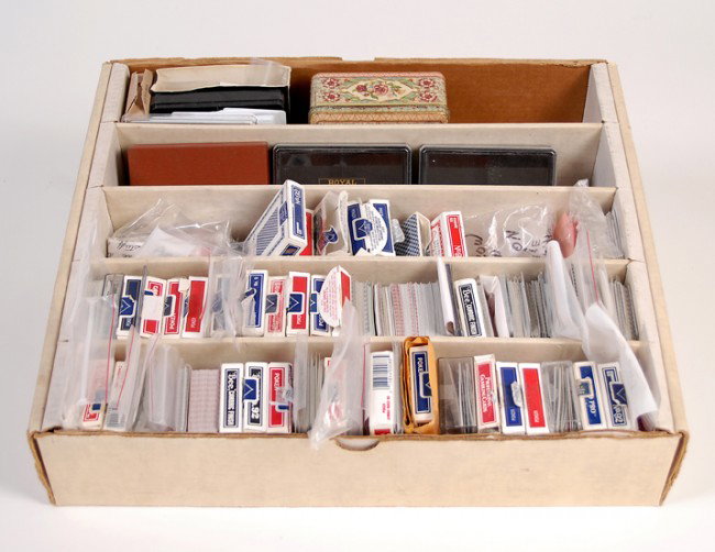 Large Marked Playing Card Collection.: Marked Card Collection. Gigantic accumulation of marked tester cards, used to catalog and experiment with various marking systems. Among the marking systems represented in this collection are blockout