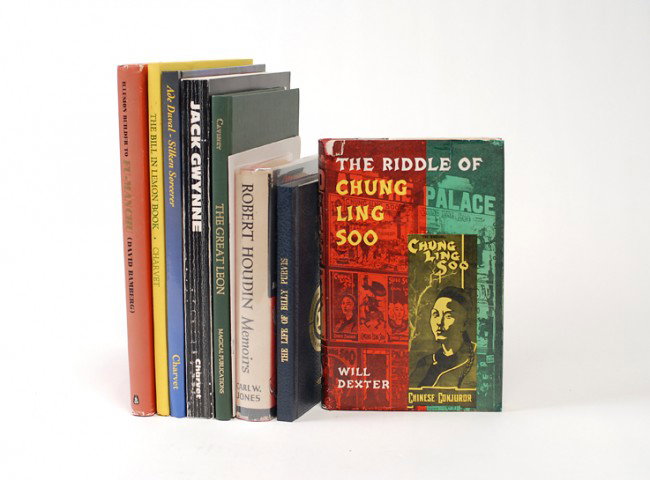 Group of eight biographies of magicians.: [Biographies] Group of eight biographies of magicians. Including Ade Duval Silken Sorcerer by David Charvet (Lake Oswego, 2009, signed and inscribed), The Bill in Lemon Book Featuring the Life and Tim