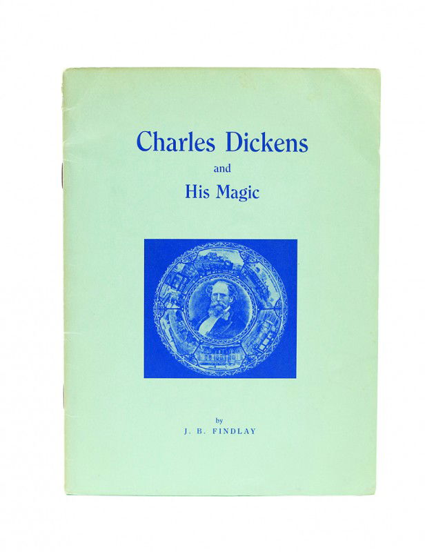 Findlay, James. Charles Dickens and His Magic. signed: Findlay, James. Charles Dickens and His Magic. Shanklin, 1962. Number 68 from a limited edition of 75 copies. Stiff light blue pictorial wraps. Illustrated. Large 8vo. Good condition. Signed by Findla