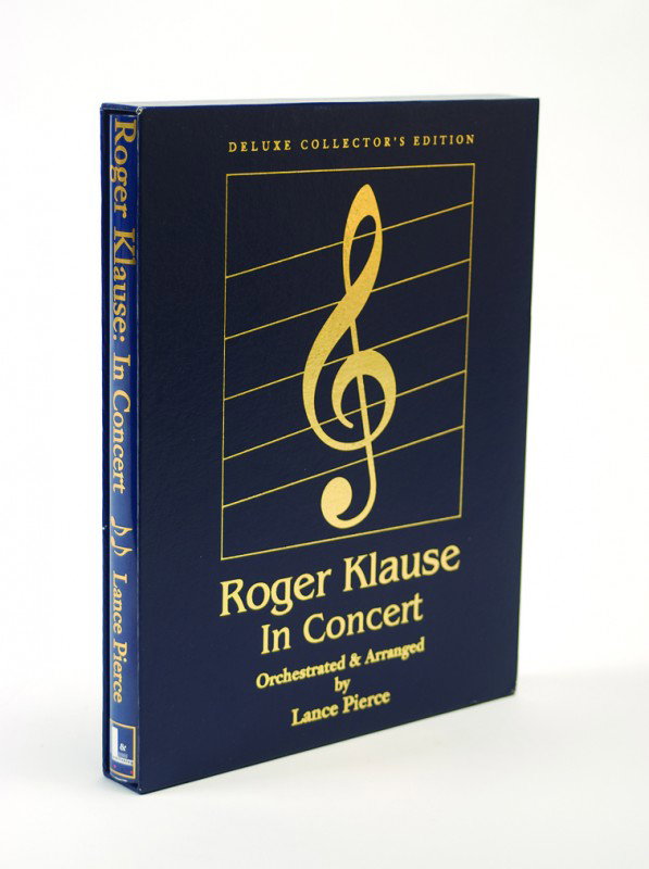 Pierce, Lance. Roger Klause In Concert. Tahoma, 1991: Pierce, Lance. Roger Klause In Concert. Tahoma, 1991. Black leather stamped in gold with publisher's blue leather slipcase; number 68 in the publisher's deluxe limited edition. Illustrated with photog