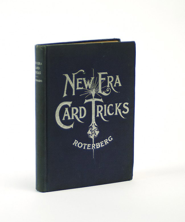 Roterberg, Augustus. New Era Card Tricks. Chicago 1897: Roterberg, Augustus. New Era Card Tricks. [Chicago], 1897. Deep purple cloth stamped in silver. Portrait frontispiece. Illustrated. 8vo. Light wear at corners, but overall good condition. Scarce in th