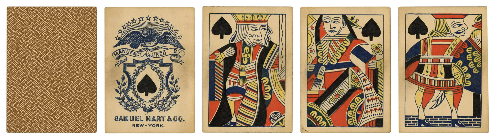 Samuel Hart & Co. Faro Deck. New York, ca. 1885. 51 (1: Samuel Hart & Co. Faro Deck. New York, ca. 1885. 51 (1 diamond card missing). One way courts. Hochman NY42.